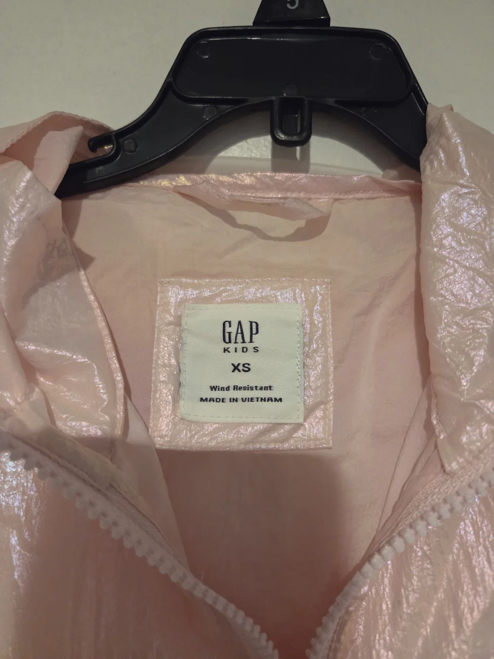GAP Kids Shimmery Pink Hooded Windbreaker